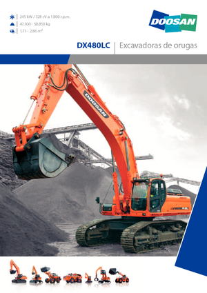Lánctalpas kotrók Doosan DX 480 LC