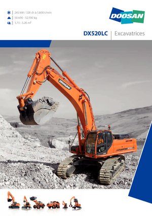 Lánctalpas kotrók Doosan DX 520 LC