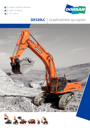 Lánctalpas kotrók Doosan DX 520 LC