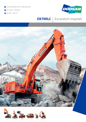 Lánctalpas kotrók Doosan DX700LC