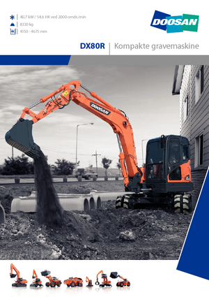 Lánctalpas kotrók Doosan DX 80 R