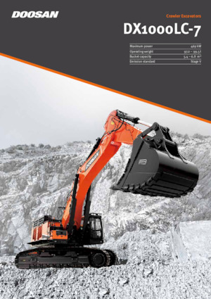 Lánctalpas kotrók Doosan DX1000LC-7