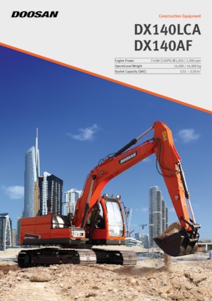 Lánctalpas kotrók Doosan DX140LCA
