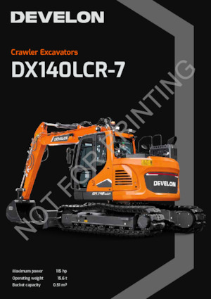 Lánctalpas kotrók Develon DX140LCR-7K