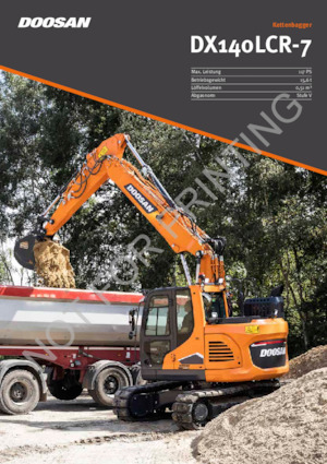 Lánctalpas kotrók Doosan DX140LCR-7