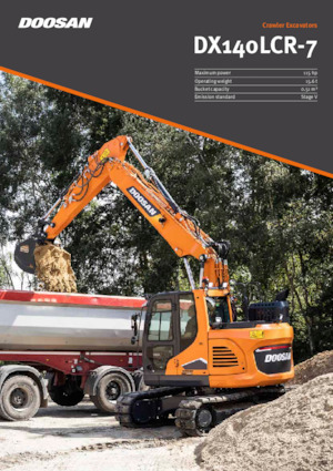 Lánctalpas kotrók Doosan DX140LCR-7
