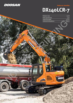 Lánctalpas kotrók Doosan DX140LCR-7