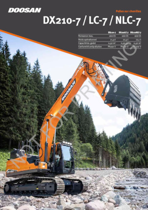 Lánctalpas kotrók Doosan DX210-7