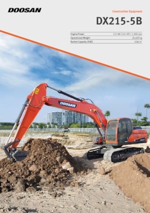 Lánctalpas kotrók Doosan DX215-5B