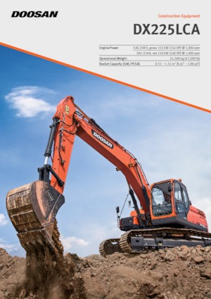 Lánctalpas kotrók Doosan DX225LCA