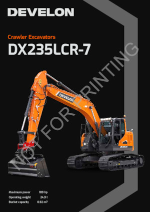 Lánctalpas kotrók Develon DX235LCR-7 