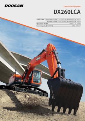 Lánctalpas kotrók Doosan DX260LCA