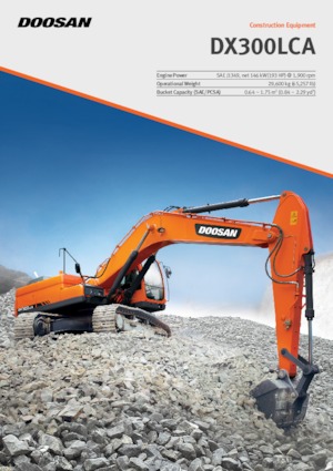 Elektromos lánctalpas kotrók Doosan DX300LCA