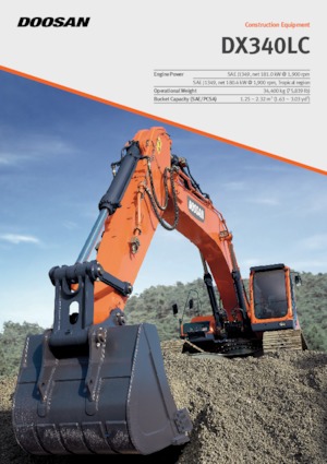 Lánctalpas kotrók Doosan DX340LC