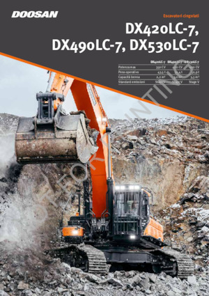 Lánctalpas kotrók Doosan DX420LC-7