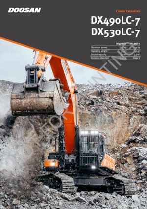 Lánctalpas kotrók Doosan DX490LC-7