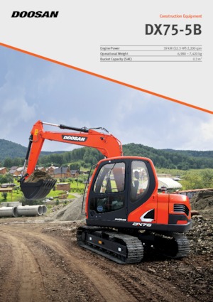 Lánctalpas kotrók Doosan DX75-5B