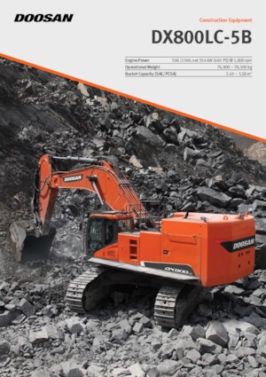 Lánctalpas kotrók Doosan DX800LC-5B