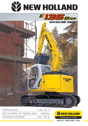 Lánctalpas kotrók New Holland E 135 B SR