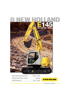 Lánctalpas kotrók New Holland E 145