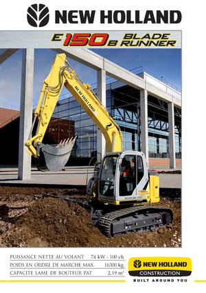 Lánctalpas kotrók New Holland E 150 B Blade Runner