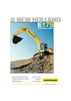Lánctalpas kotrók New Holland E 175
