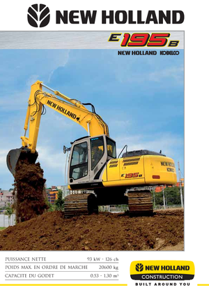 Lánctalpas kotrók New Holland E 195 B EL