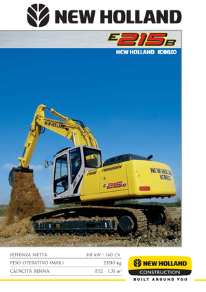 Lánctalpas kotrók New Holland E 215 B EL