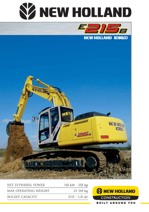 Lánctalpas kotrók New Holland E 215 B EL