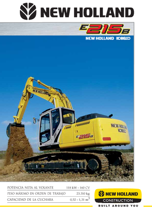 Lánctalpas kotrók New Holland E 215 B EL