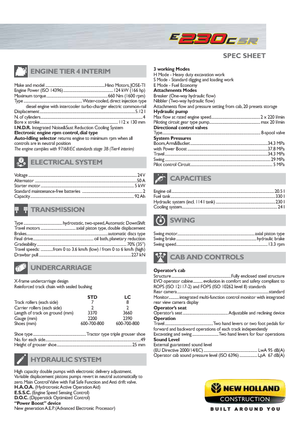 Lánctalpas kotrók New Holland E230C SR