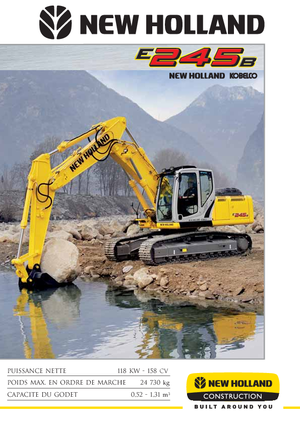 Lánctalpas kotrók New Holland E 245 B LC