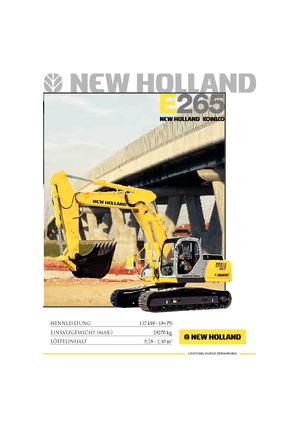 Lánctalpas kotrók New Holland E 265