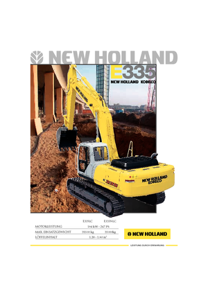 Lánctalpas kotrók New Holland E 335