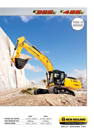 Lánctalpas kotrók New Holland E385C LC