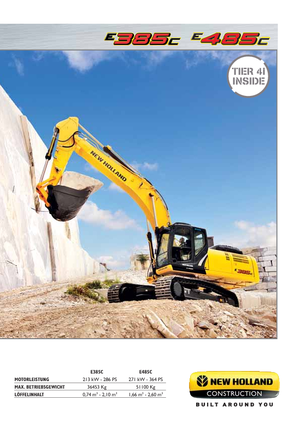 Lánctalpas kotrók New Holland E385C LC