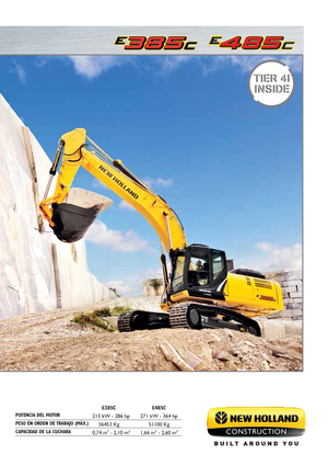 Lánctalpas kotrók New Holland E385C LC