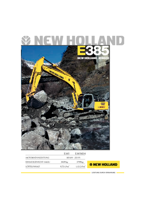 Lánctalpas kotrók New Holland E 385