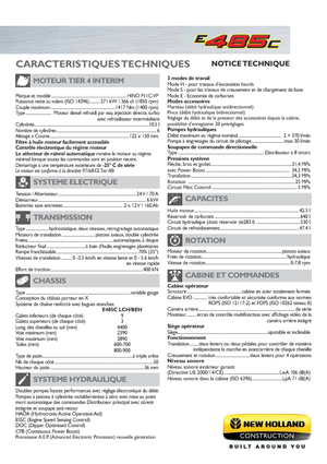 Lánctalpas kotrók New Holland E485C LCH