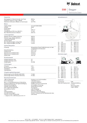 Lánctalpas kotrók Bobcat E 60