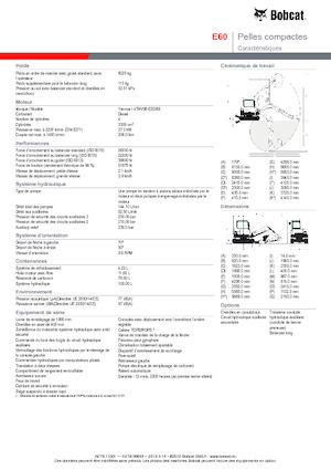 Lánctalpas kotrók Bobcat E 60