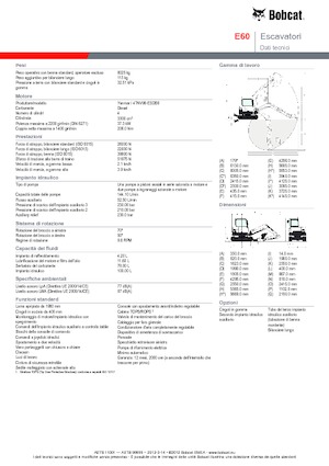 Lánctalpas kotrók Bobcat E 60