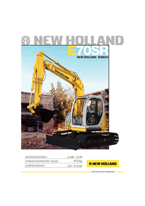 Lánctalpas kotrók New Holland E 70 SR