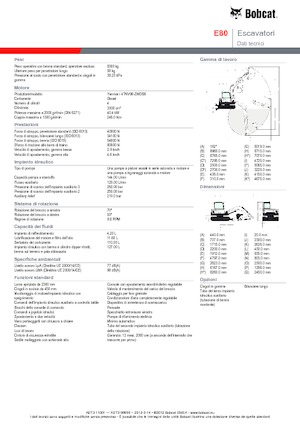 Lánctalpas kotrók Bobcat E 80