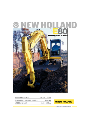 Lánctalpas kotrók New Holland E 80 MSR
