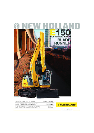 Lánctalpas kotrók New Holland E150 Blade Runner