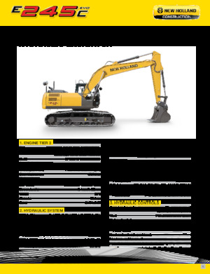 Lánctalpas kotrók New Holland E245C EVO