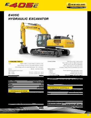 Lánctalpas kotrók New Holland E405C EVO