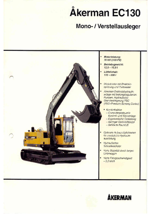 Lánctalpas kotrók Akerman-Volvo EC 130