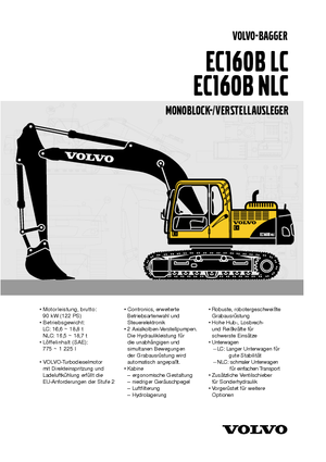 Lánctalpas kotrók Volvo EC160BNLC